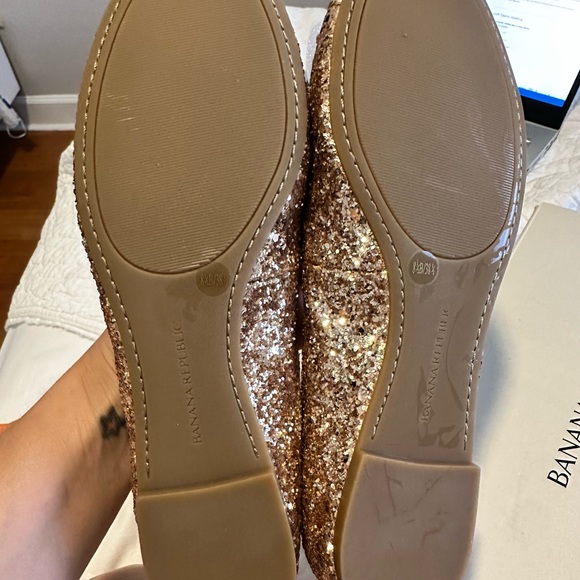 Banana Republic Rose Gold - glitter flats - Picture 3 of 5